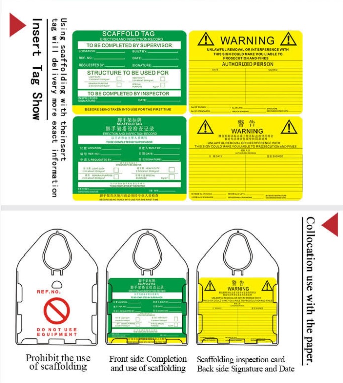 Держатель для бирки лесов BD-P36 с вставкой на англ.яз. Держатель для бирки лесов BD-P36 с вставкой на англ.яз.